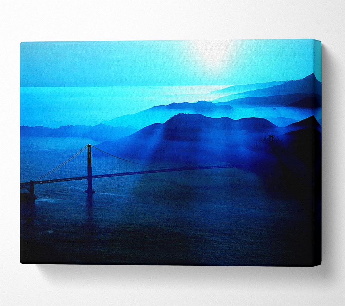 Golden Gate Bridge Morning Mist Canvas Wall Art