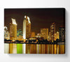 Hong Kong Golden Lights Canvas Wall Art