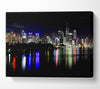 Hong Kong Rainbow Light Reflections Canvas Wall Art