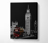 London Big Ben Red Bus Canvas Wall Art