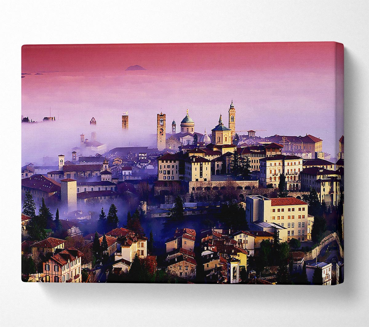Italian City Mist Canvas Wall Art