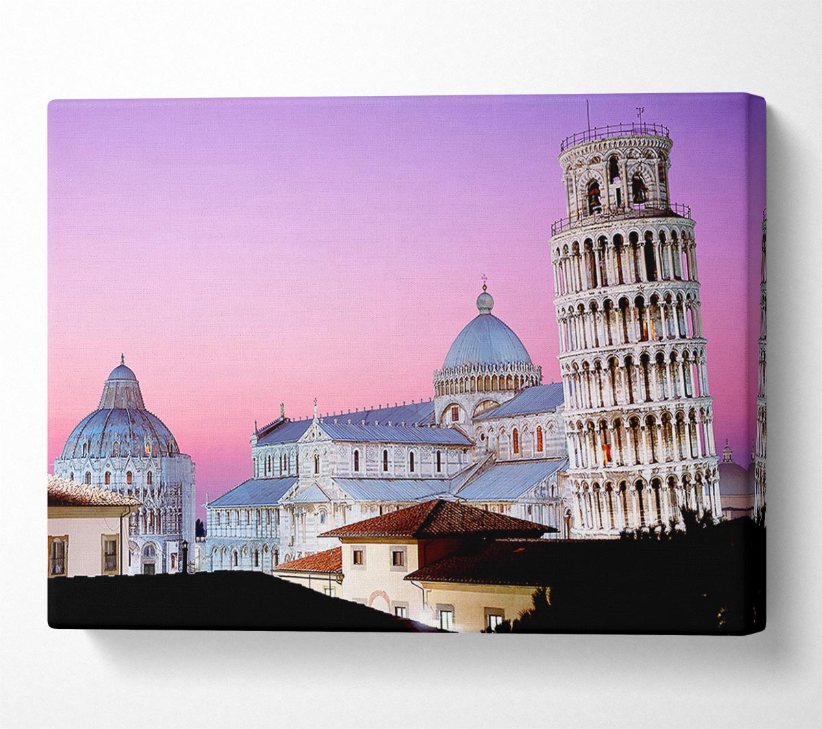 Leaning Tower Of Pisa Canvas Wall Art