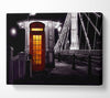 London Bridge Telephone Box Red B n W Canvas Wall Art