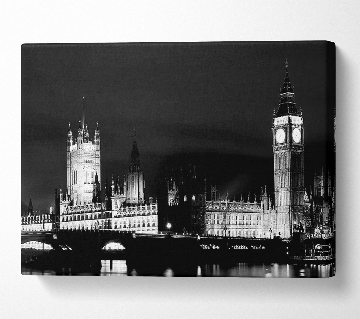 London Houses Of Parliament Dark Nights Canvas Wall Art