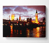 London Thames Reflections Canvas Wall Art