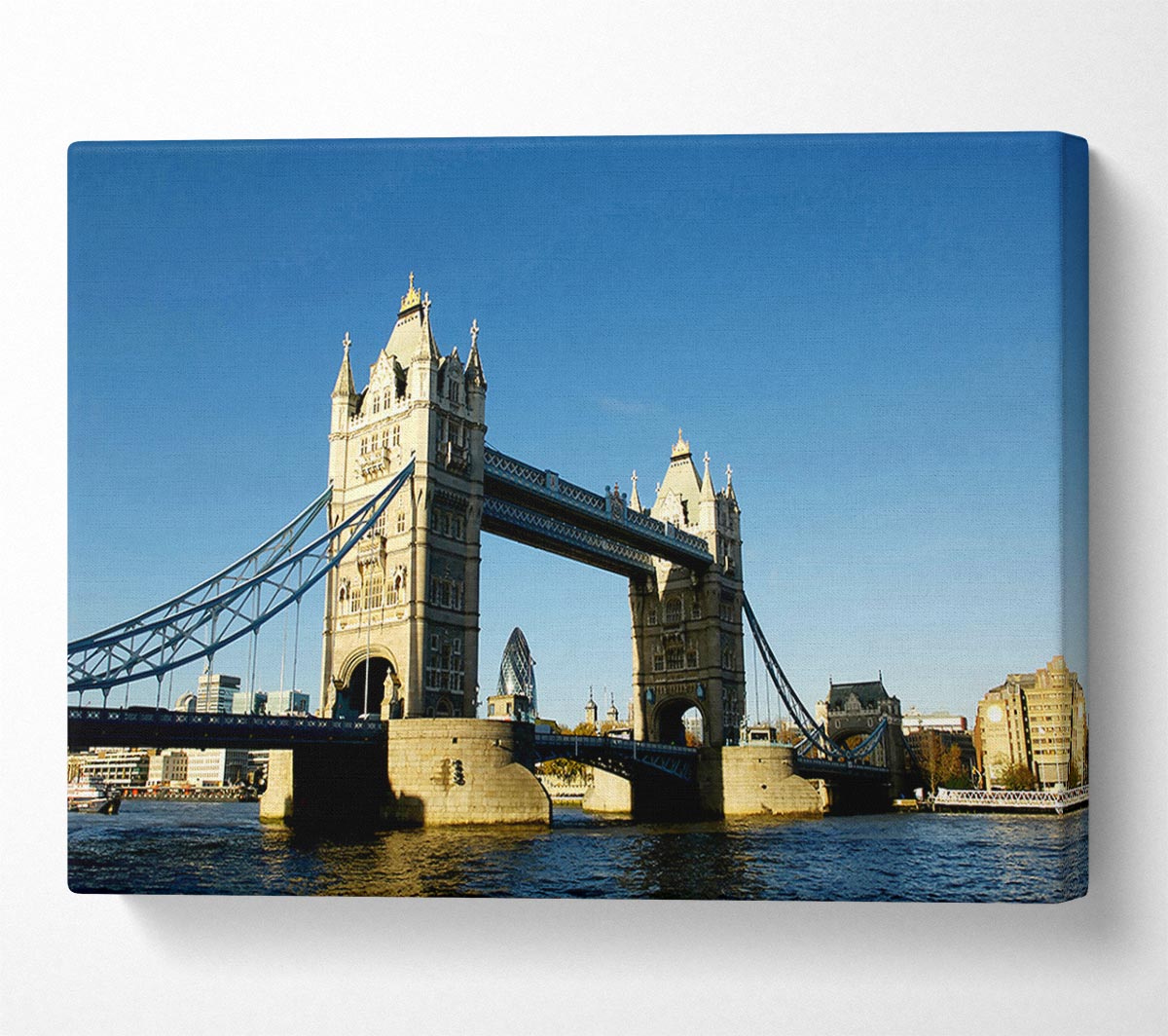 London Tower Bridge Blue Days Canvas Wall Art