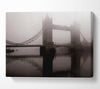 London Tower Bridge Mist Canvas Wall Art