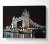 London Tower Bridge Night Lights Canvas Wall Art