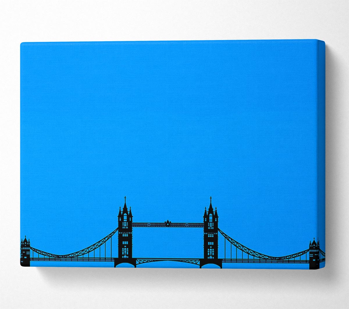 London Tower Bridge Silhouette Canvas Wall Art