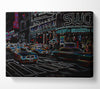 New York Psychedelic Canvas Wall Art