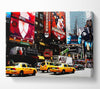 New York Yellow Cabs On Broadway By Day Canvas Wall Art