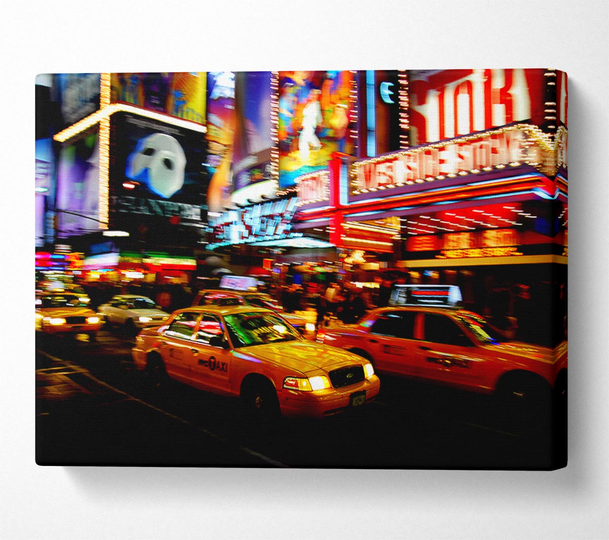 New York City Broadway Cabs Canvas Wall Art