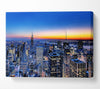 New York City Golden Horizon Canvas Wall Art