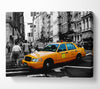 New York City Yellow Cab Crossing Canvas Wall Art