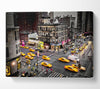 New York Yellow Cab Mayhem Canvas Wall Art