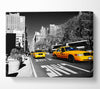 New York Yellow Taxi Drive Canvas Wall Art