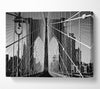 NYC Brooklyn Bridge Architect B n W Canvas Wall Art