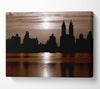 Nyc Brown Skyline Canvas Wall Art