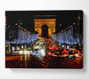 Paris Arc De Triomphe Night Lights Canvas Wall Art