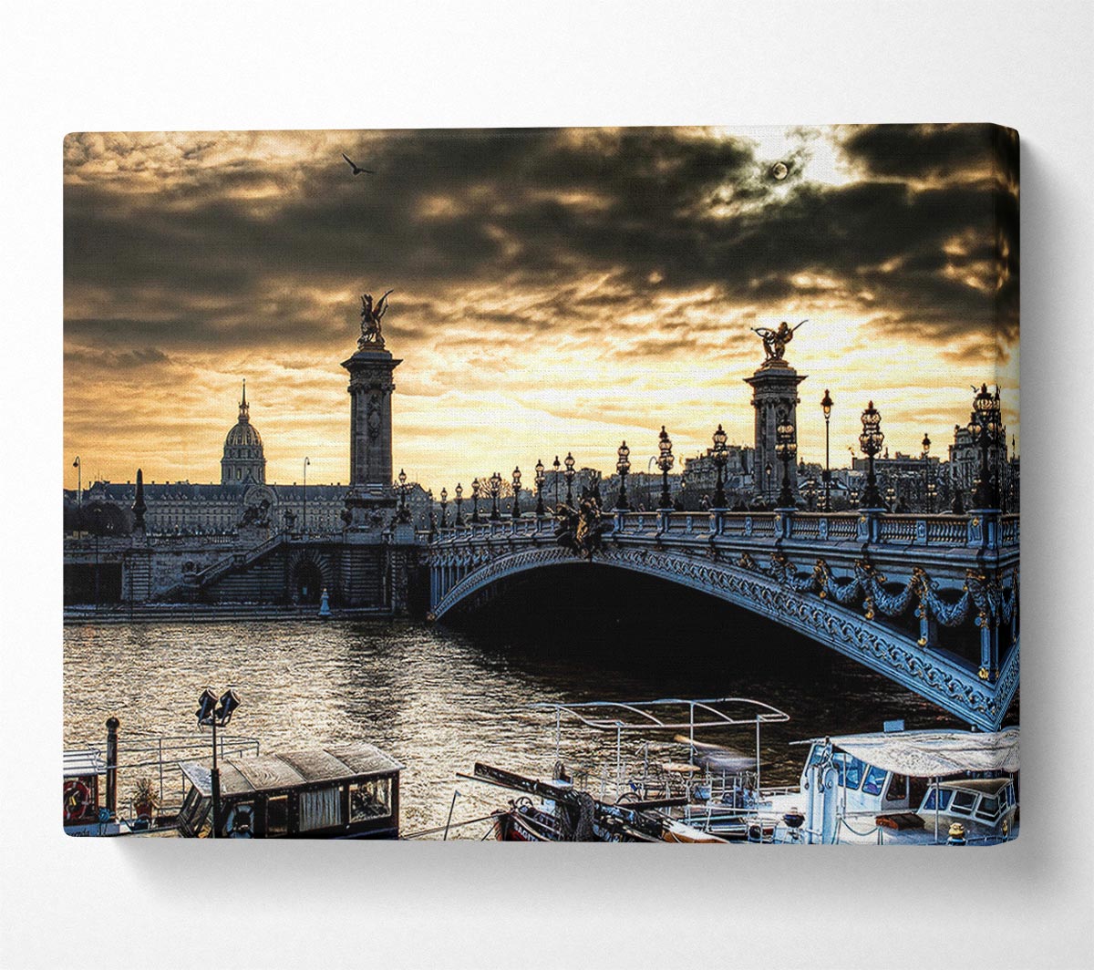 Paris Bridge Canvas Wall Art
