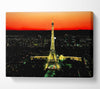 Paris Eiffel Tower Golden Nights Canvas Wall Art