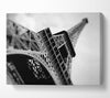 Paris Under The Eiffel Tower B n W Canvas Wall Art