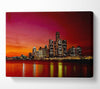 Pink City Lights Canvas Wall Art