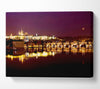 Purple City Reflections Canvas Wall Art