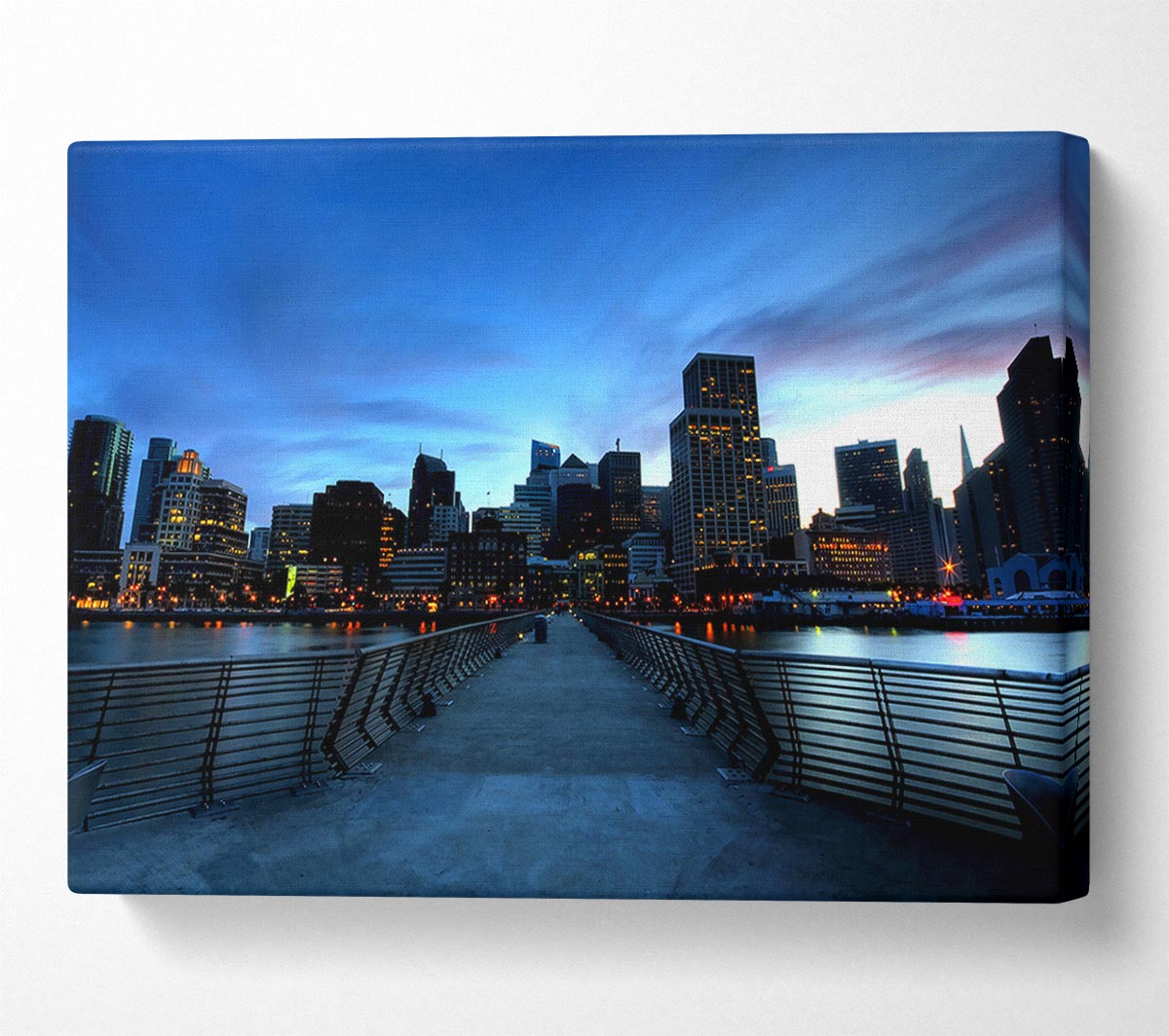 San Francisco At Dusk Canvas Wall Art