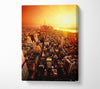 Sunburst Over New York City Canvas Wall Art
