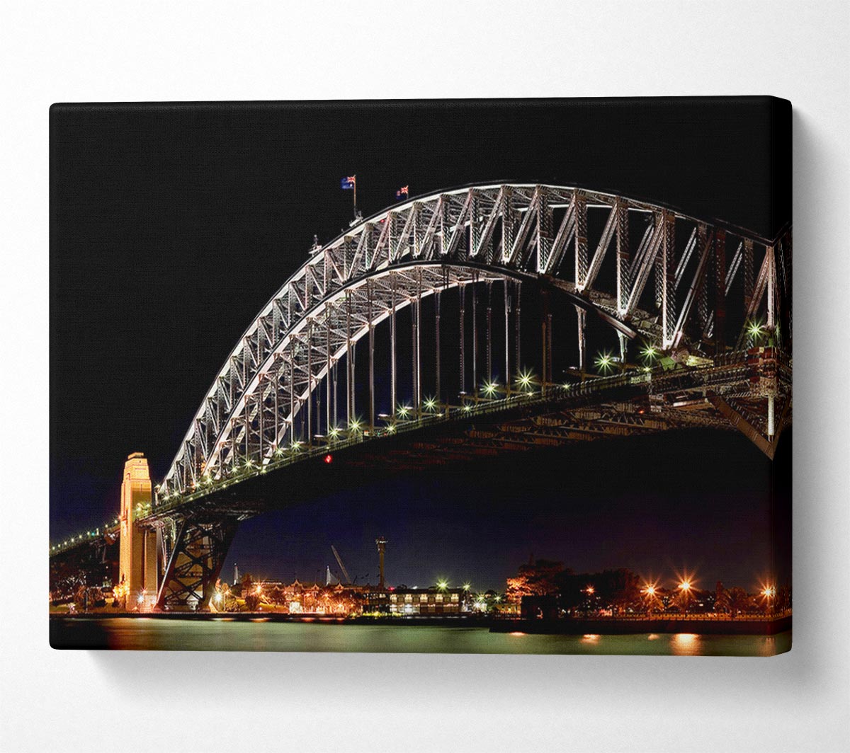 Sydney Harbour Night Light Canvas Wall Art