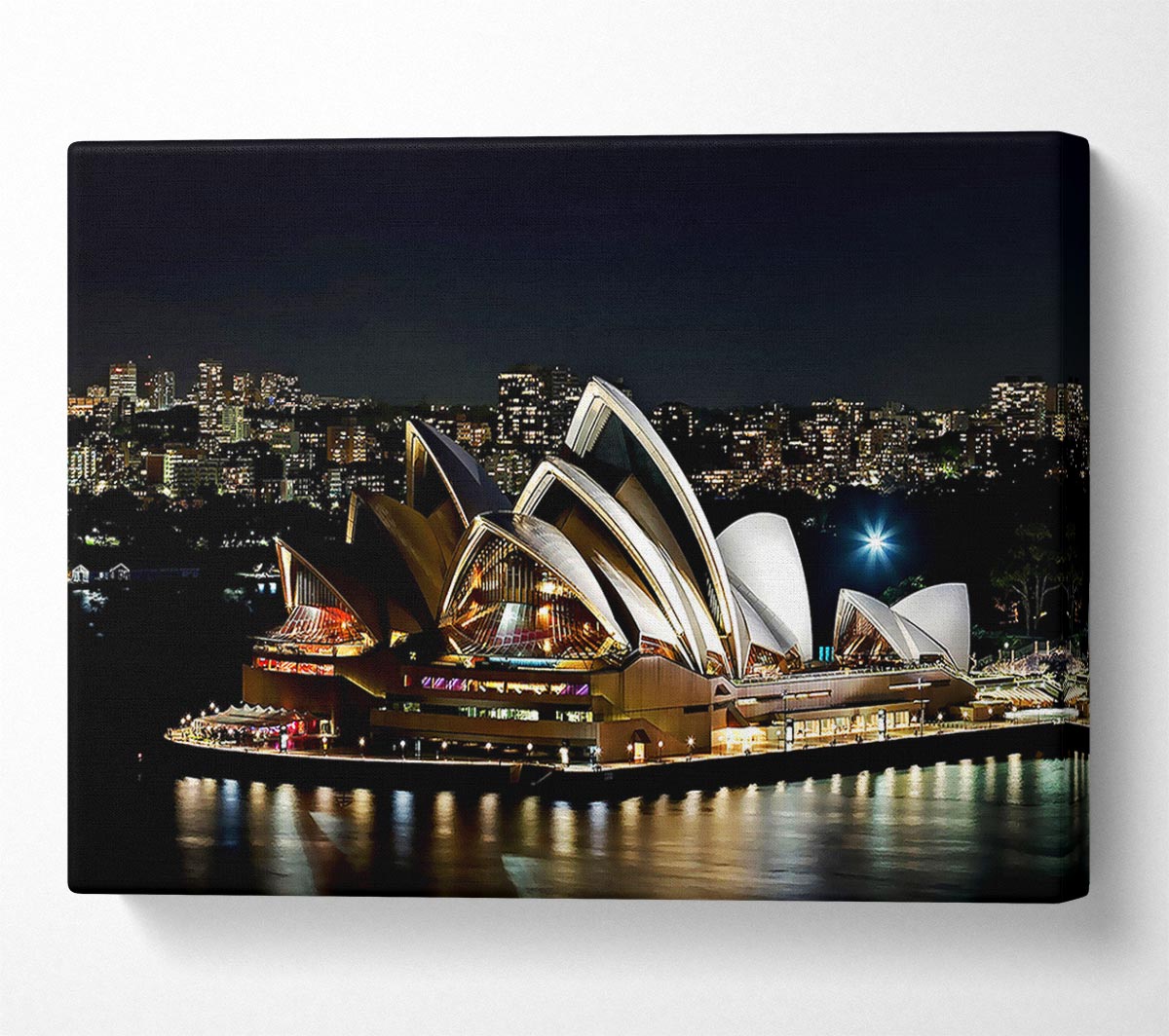 Sydney Opera House Lights Canvas Wall Art