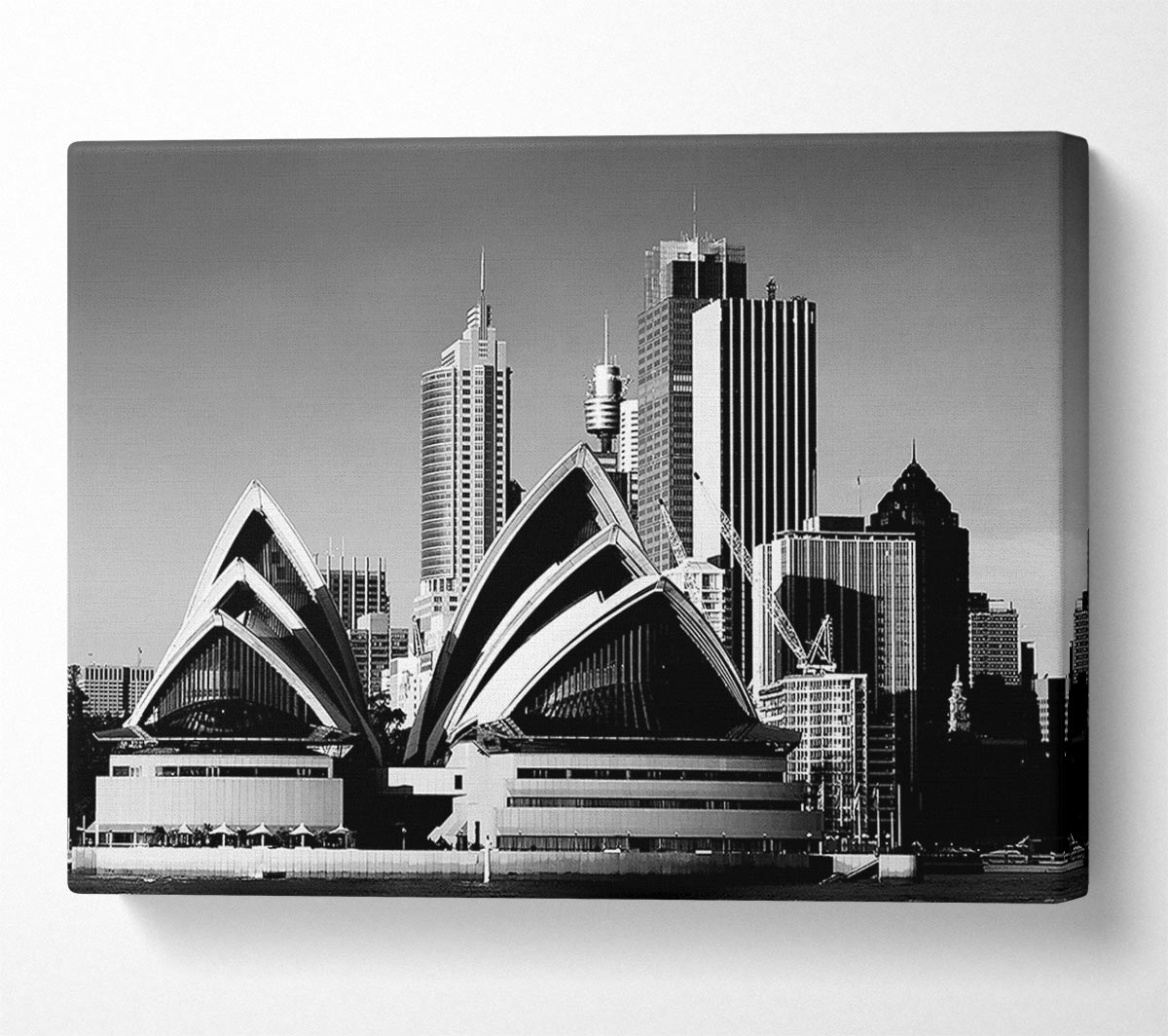 Sydney Opera House B n W Canvas Wall Art
