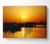The Harbour At Sunrise Canvas Wall Art
