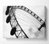 The London Eye Black And White Canvas Wall Art