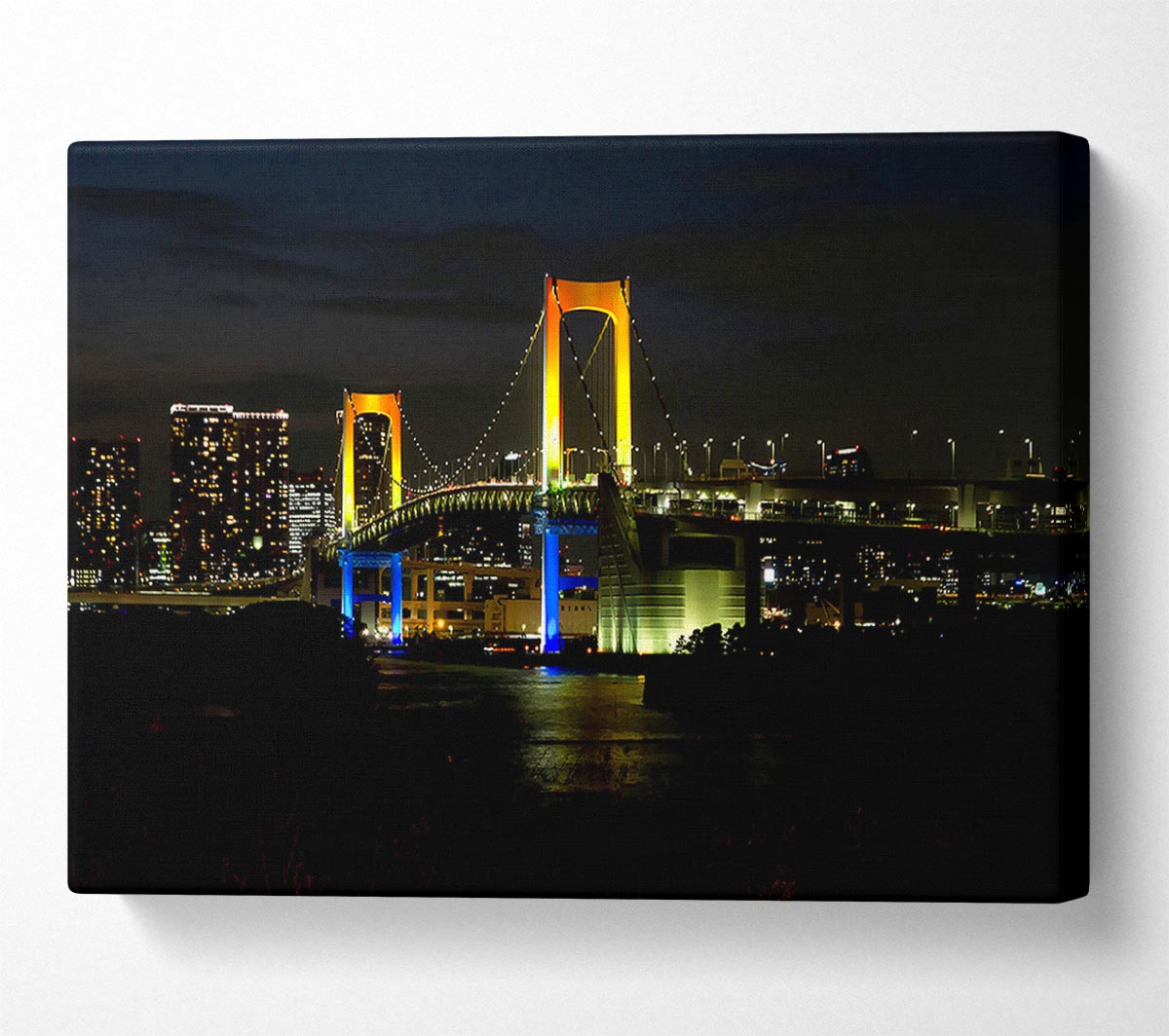 Tokyo Rainbow Bridge Canvas Wall Art
