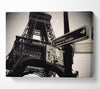 Tour Eiffel Tower Vintage B n W Canvas Wall Art