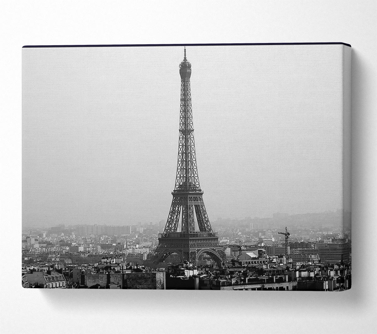 Tower Eiffel Black And White Canvas Wall Art
