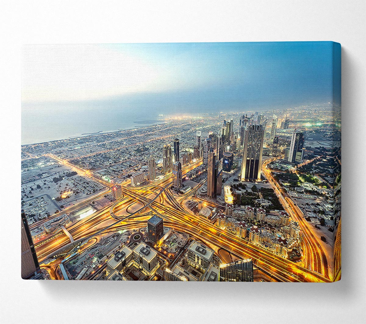 View From Burj Khalifa Dubai Canvas Wall Art