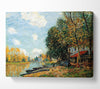 Sisley Moret On The Banks Of The River Loing Canvas Wall Art