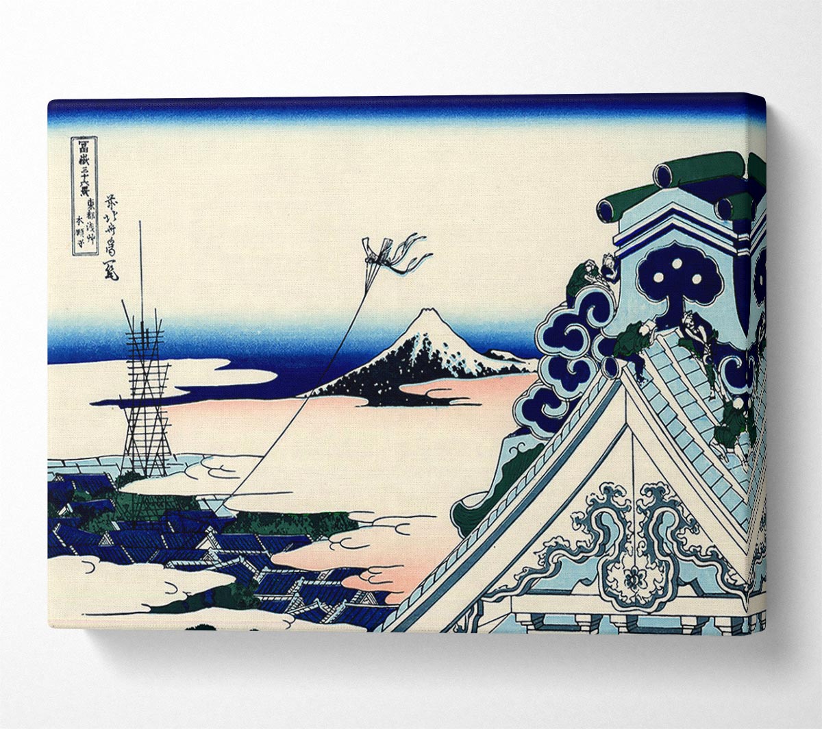 Hokusai Asakusa Honganji Temple Canvas Wall Art