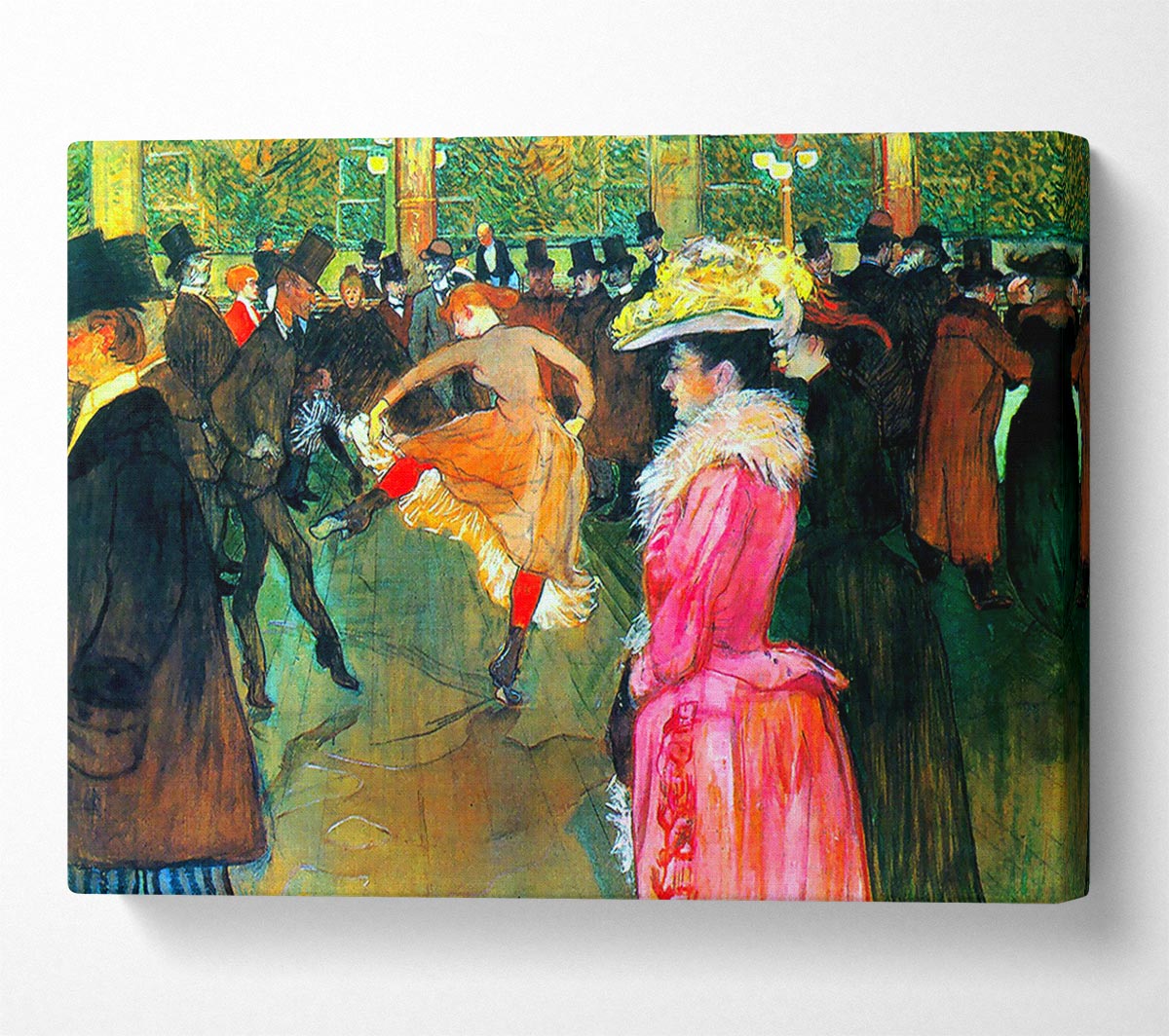 Toulouse Lautrec Ball In The Moulin Rouge Canvas Wall Art