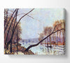 Sisley Bank Of The Seine In Autumn Canvas Wall Art