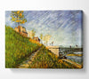 Van Gogh Banks Of The Seine With Pont De Clichy Canvas Wall Art