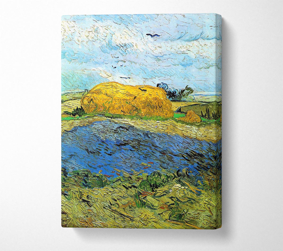 Van Gogh Barn On A Rainy Day Canvas Wall Art