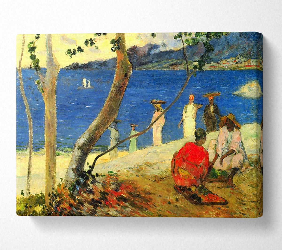 Gauguin Beach Scene Canvas Wall Art