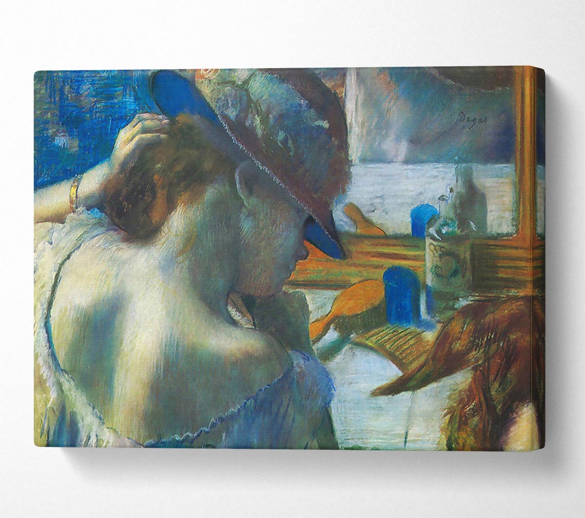 Degas Before The Mirror Canvas Wall Art