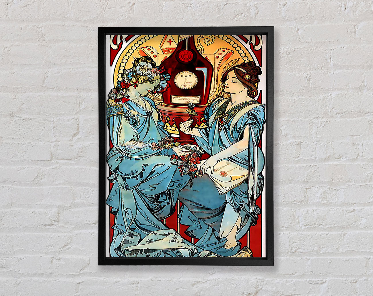 Alphonse Mucha Benedictine Framed Wall Art