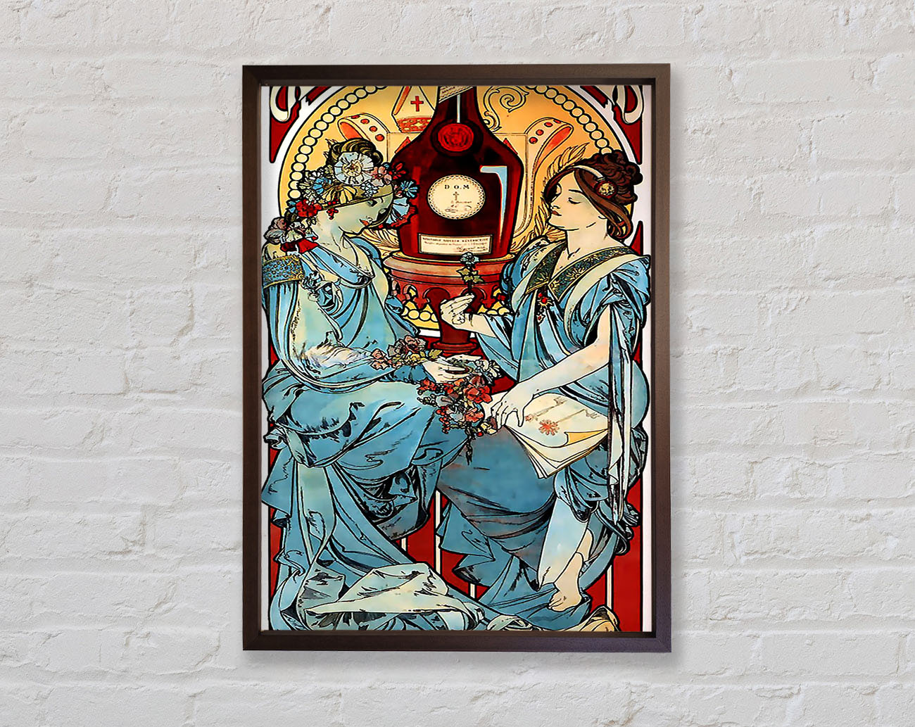 Alphonse Mucha Benedictine Framed Wall Art