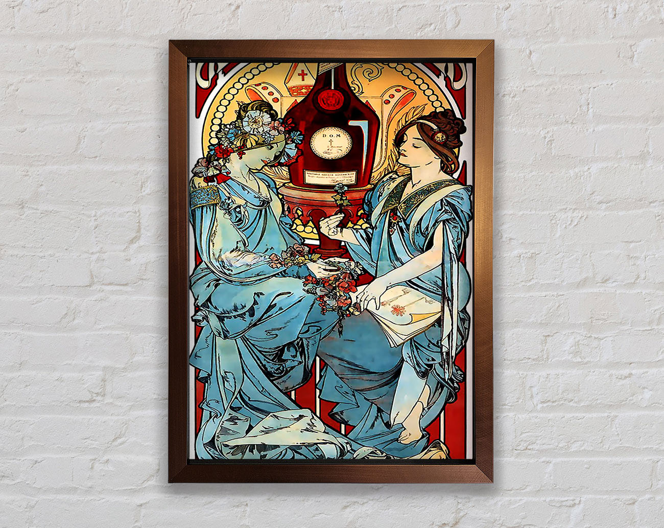 Alphonse Mucha Benedictine Framed Wall Art